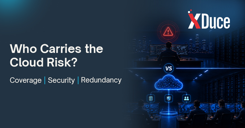Comparison of cloud risk between a small in-house team and managed cloud provider with security monitoring, team coverage, and redundancy.