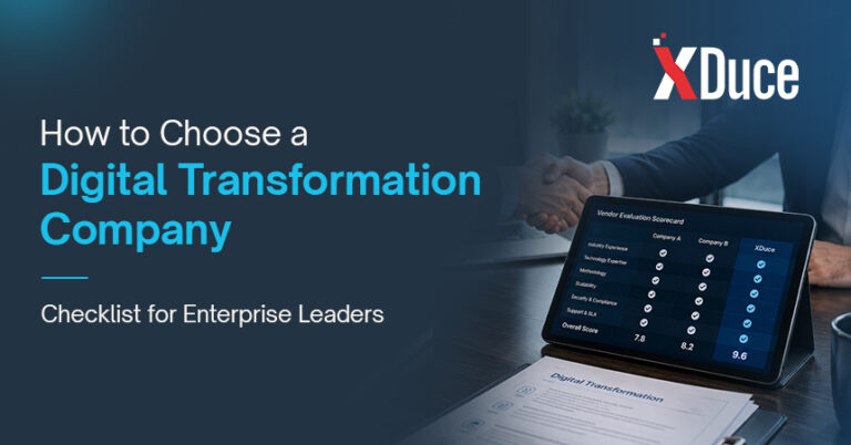 Enterprise IT leaders evaluating a digital transformation company during a vendor selection meeting